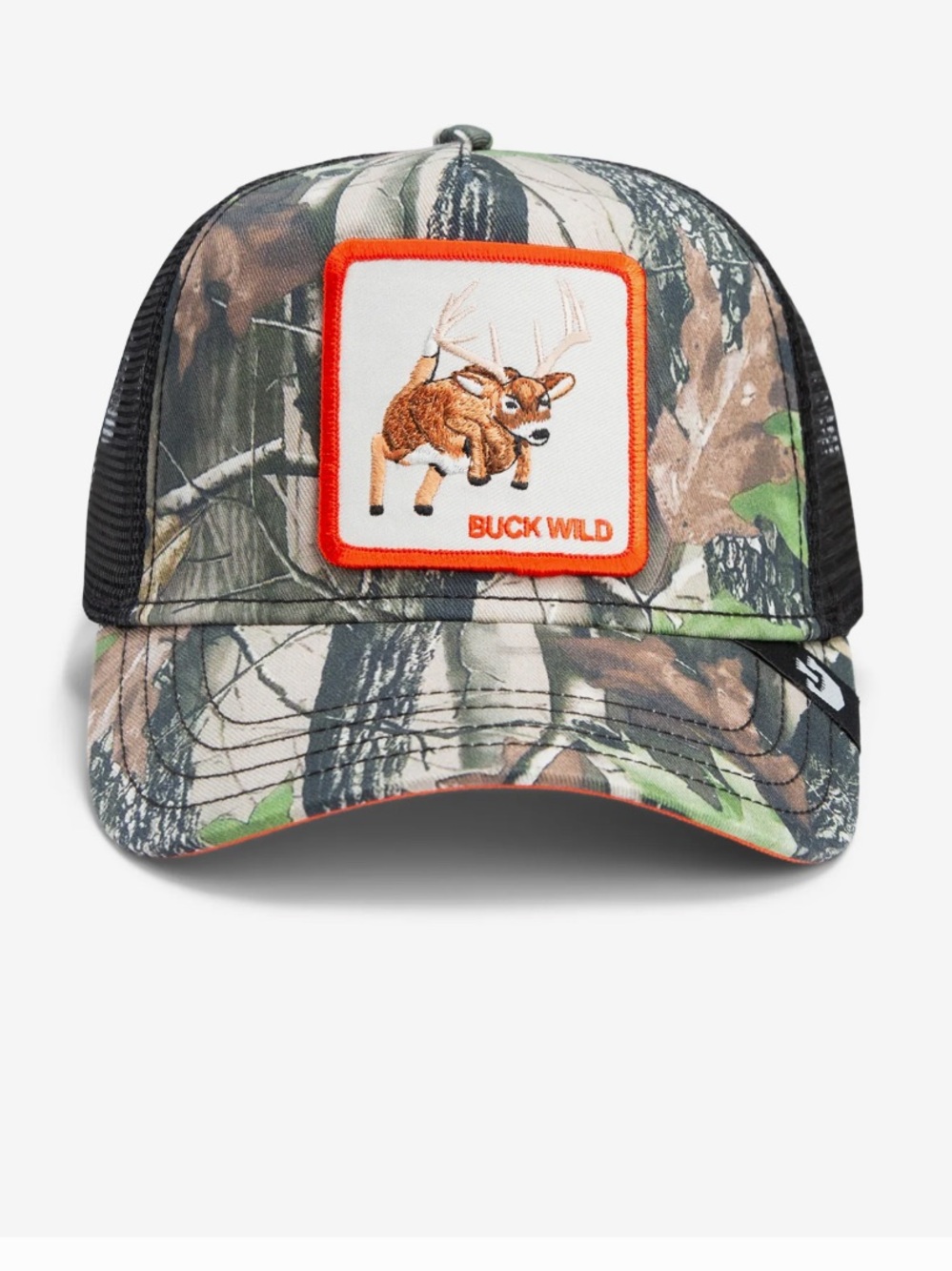 Goorin Bros Buck Wild Camouflage Trucker Hat - Brown, Green, Black, Orange